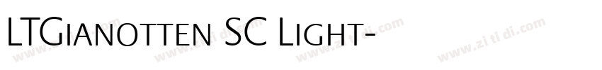 LTGianotten SC Light字体转换